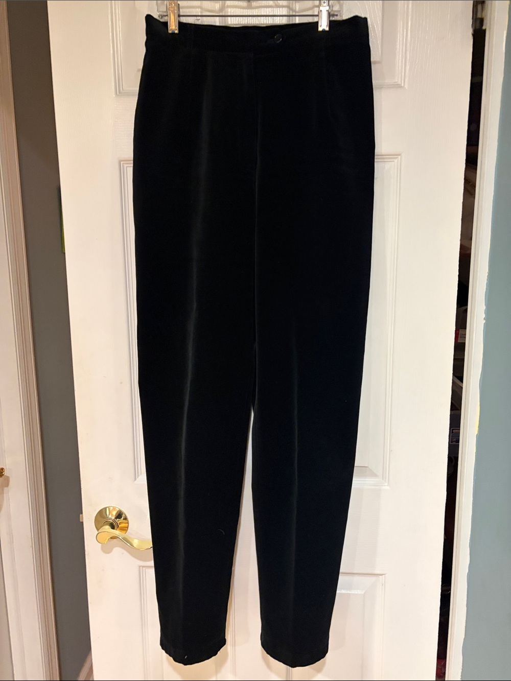 Lauren Ralph Lauren Velvet High-Rise Tapered Pants